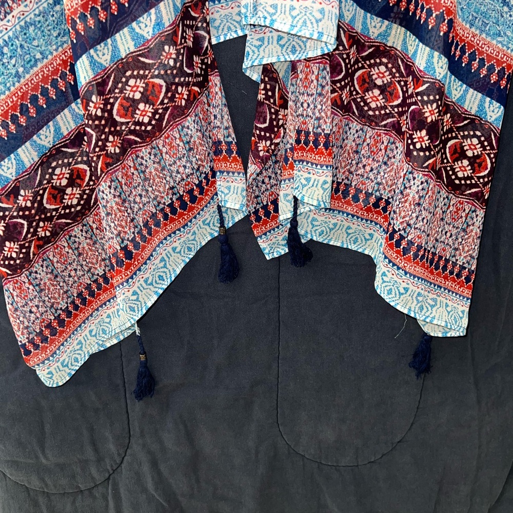 Dr2 Multicolor Patterned Kimono - image 3